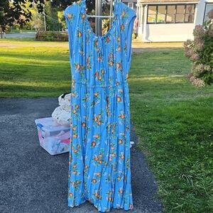 Torrid Blue Floral Maxi Dress
